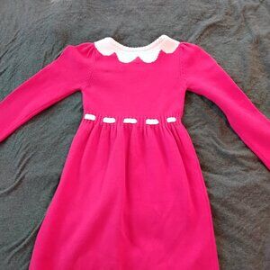 Valentine girl's sweater dress,Gymboree, pink and red, size 7, nwt
